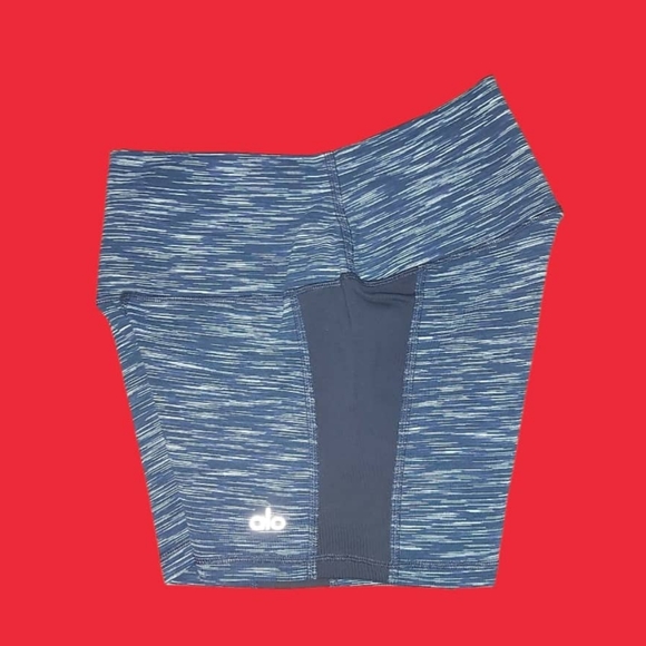 ALO Yoga ELE / ATE SHORT Color RICH NAVY Space dy - Picture 6 of 12